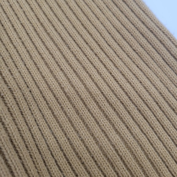 Vintage A.M.I. Camel Suede Leather Jacket | Knit Sleeves‎ & Collar Womens Sz LHO - Picture 5 of 12